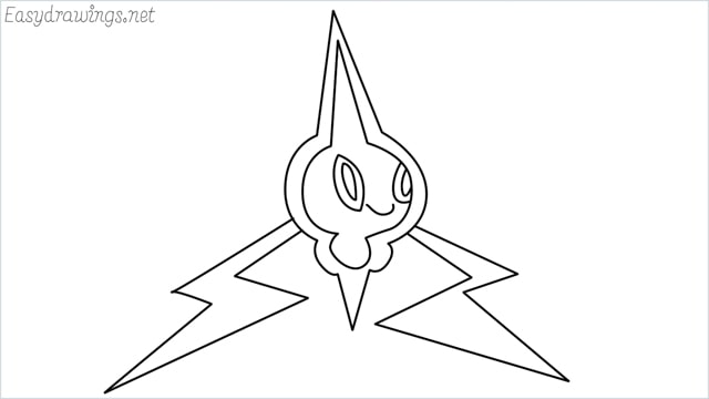 how to draw Rotom step by step