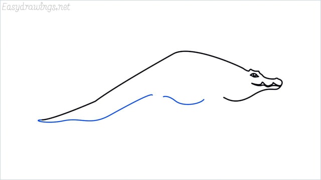 how to draw a crocodile step (6)