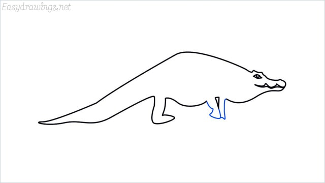 how to draw a crocodile step (8)