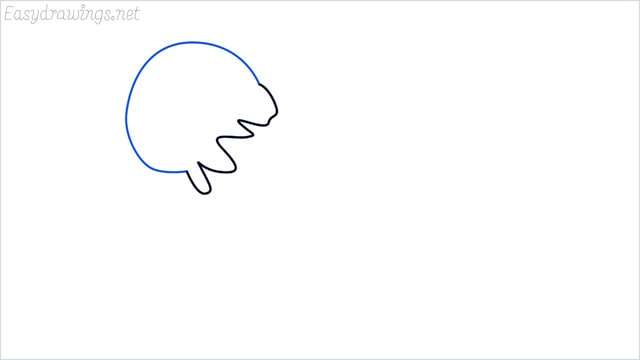 how to draw a jellyfish step (2)