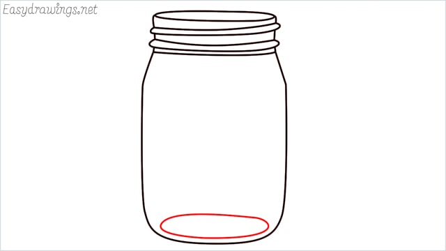 how to draw a mason jar step (9)