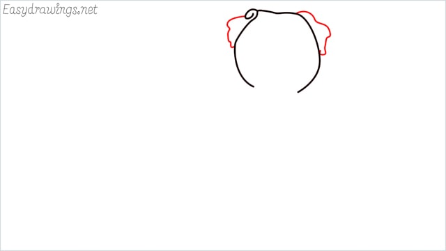 how to draw a pug step (2)