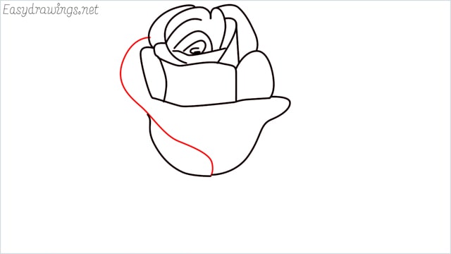 how to draw a rose step (8)