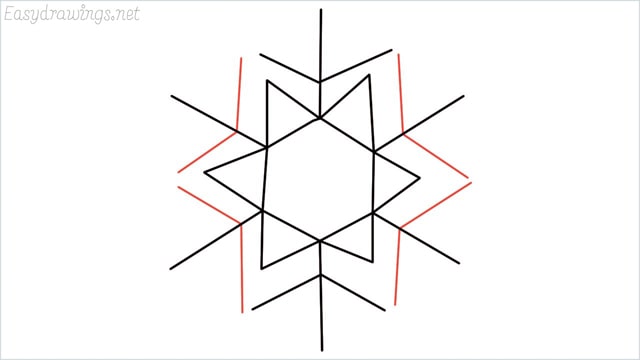 how to draw a snowflake step (8)