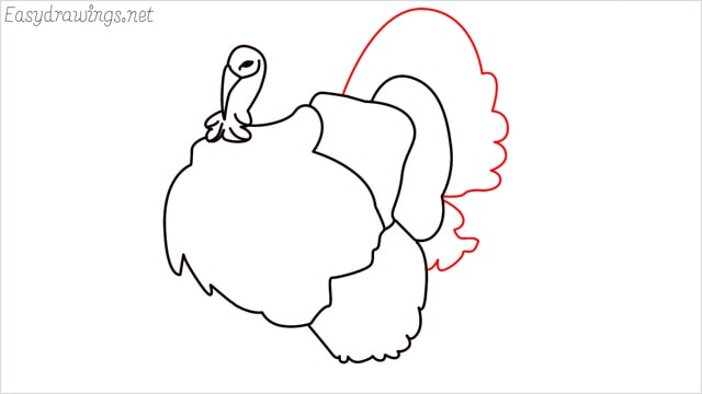 how to draw a turkey step (10)