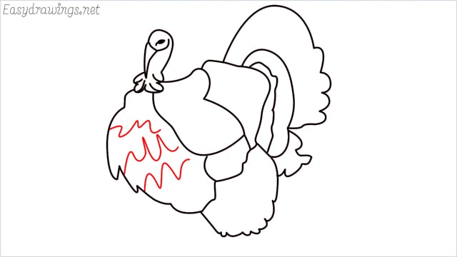 how to draw a turkey step (13)