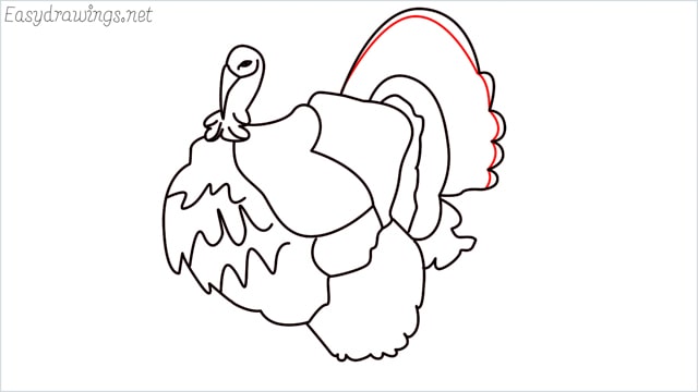 how to draw a turkey step (14)