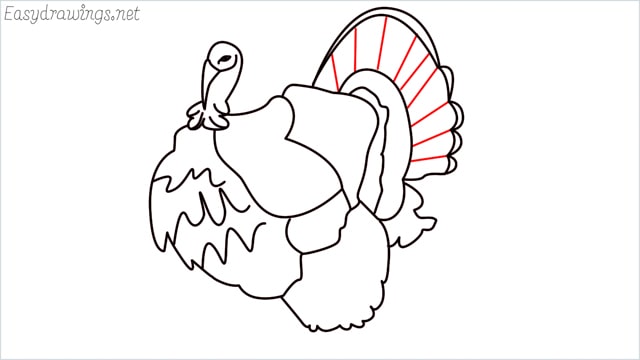 how to draw a turkey step (15)