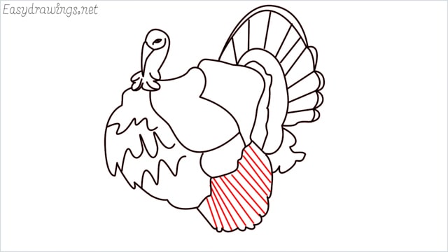 how to draw a turkey step (16)
