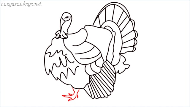 how to draw a turkey step (18)
