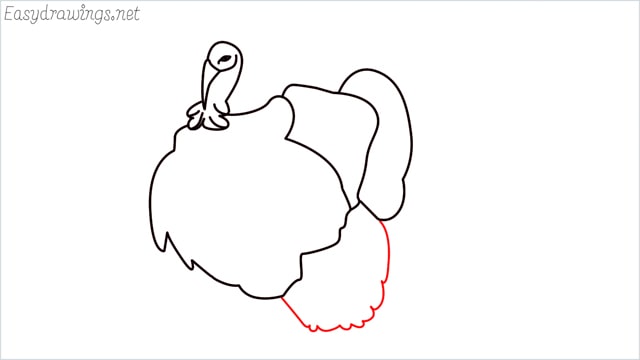 how to draw a turkey step (9)