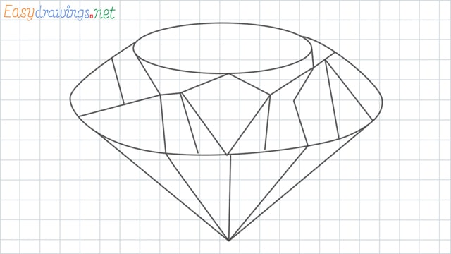 Diamond grid line drawing
