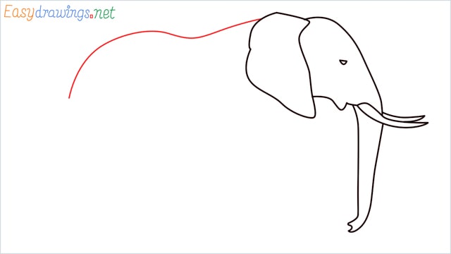 How to draw a elephant step (6)