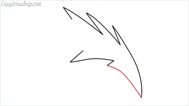 how to draw a simple leaves step (10)
