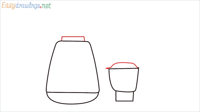 How to draw Electric mixer grinder step (3)