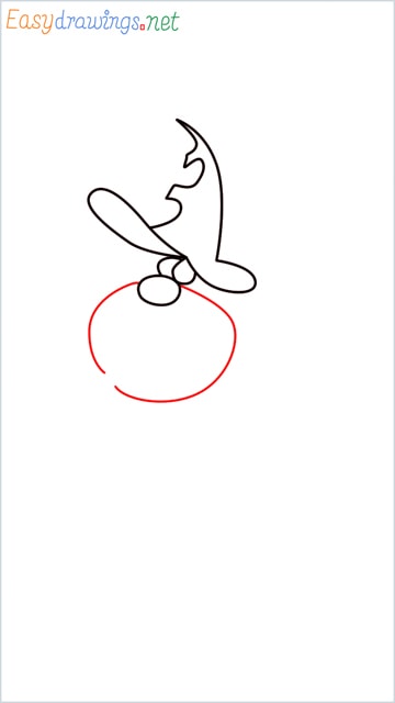 How to draw Oggy brother Jack step (4)