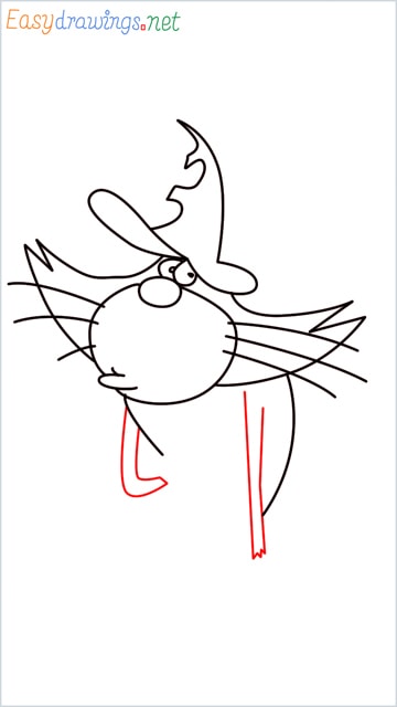 How to draw Oggy brother Jack step (8)