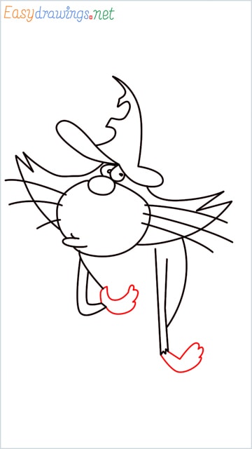 How to draw Oggy brother Jack step (9)