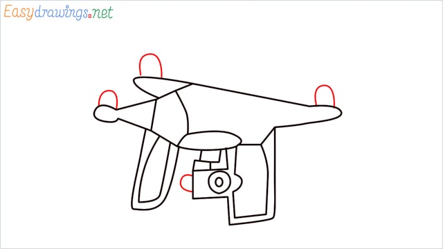 How to draw a Drone step (6)