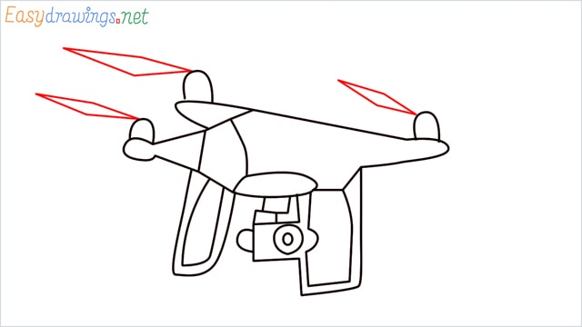 How to draw a Drone step (7)