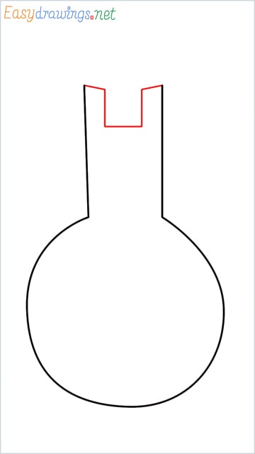 How to draw a Flasks step (3)