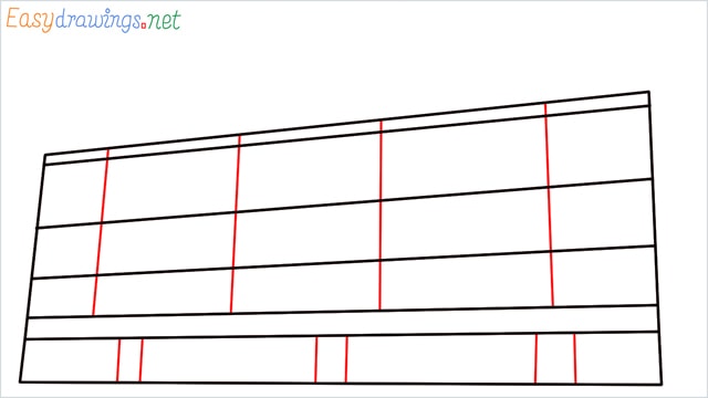 How to draw a High-rise building step (4)
