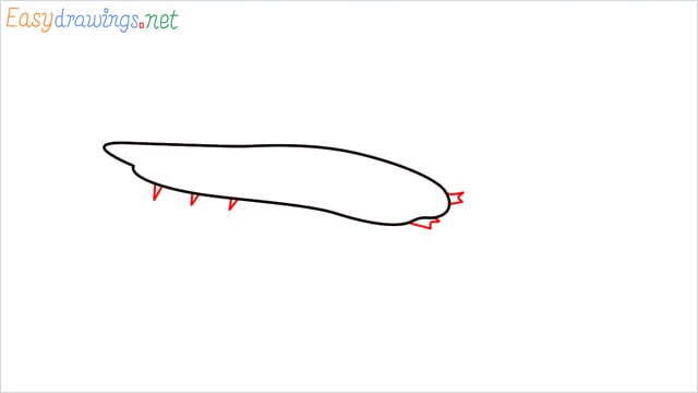 How to draw a Silverfish step (2)