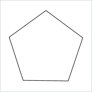 How to Draw a Pentagon step by step - [5 Easy Phase]