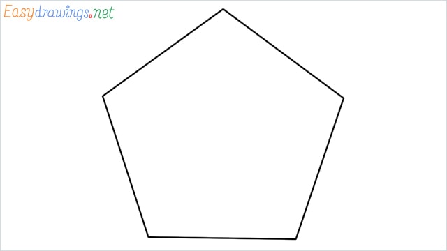 how to draw a Pentagon step by step for beginners