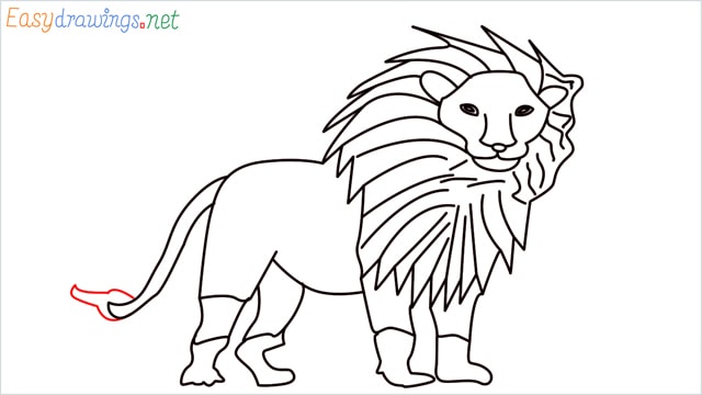 how to draw a lion step (15)