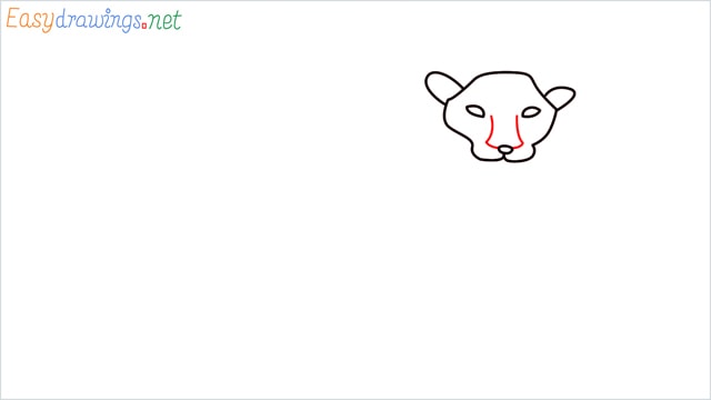 how to draw a lion step (4)