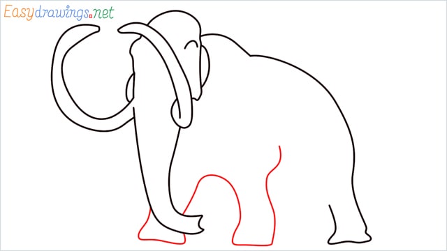 how to draw a mammoth step (7)