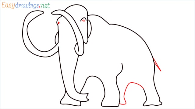 how to draw a mammoth step (8)