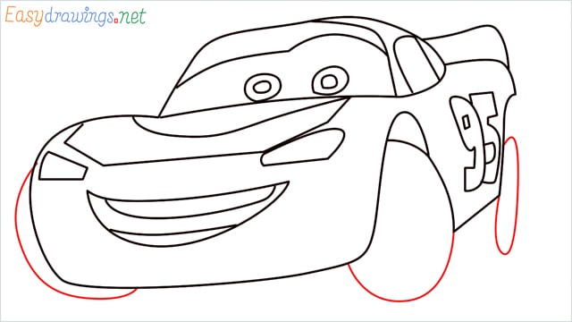how to draw lightning mcqueen step (11)