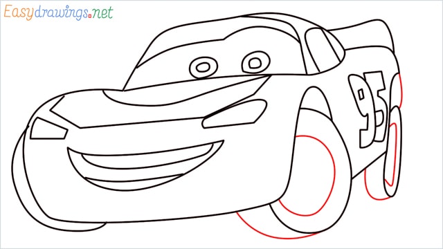 how to draw lightning mcqueen step (12)