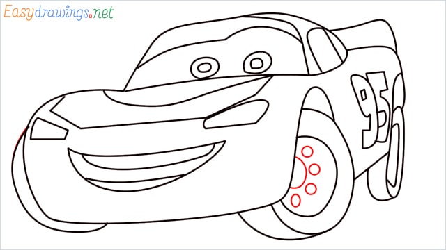 how to draw lightning mcqueen step (13)