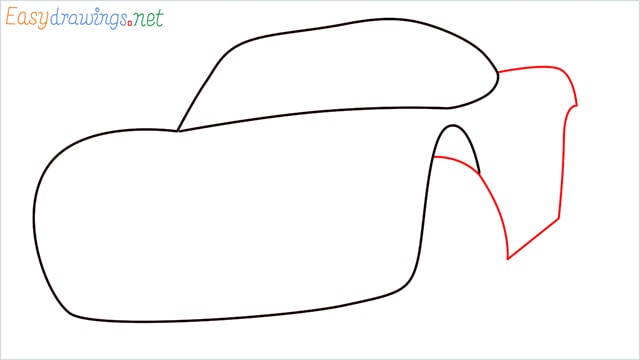 how to draw lightning mcqueen step (3)
