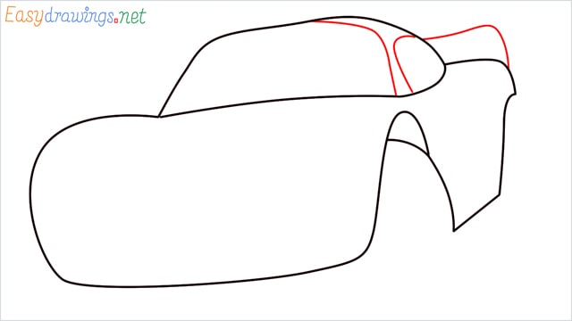 how to draw lightning mcqueen step (4)