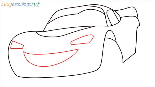 how to draw lightning mcqueen step (6)