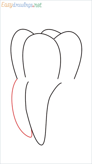 how to draw teeth step (5)