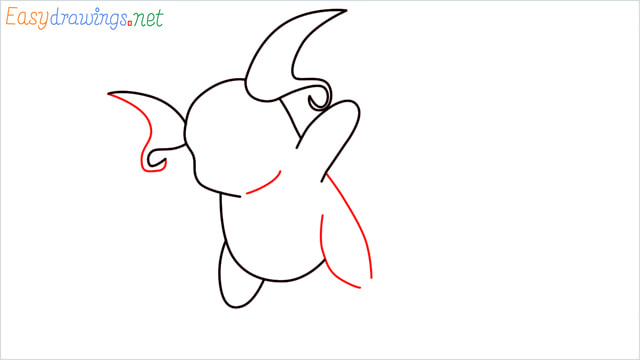 How to Draw Raichu step (5)