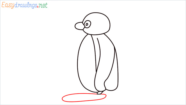 How to draw Pingu step (7)