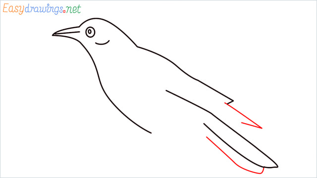 How to draw a Raven step (6)