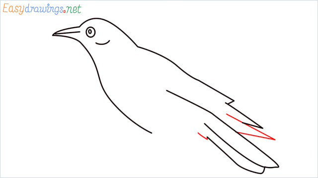 How to draw a Raven step (7)