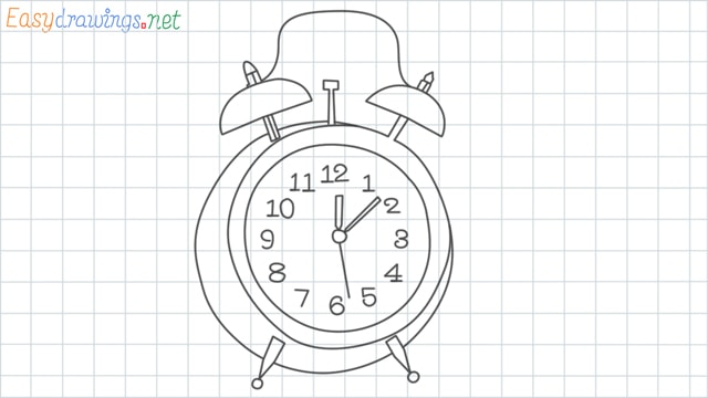 Clock grid line drawing
