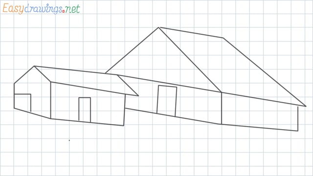 Guest house grid line drawing
