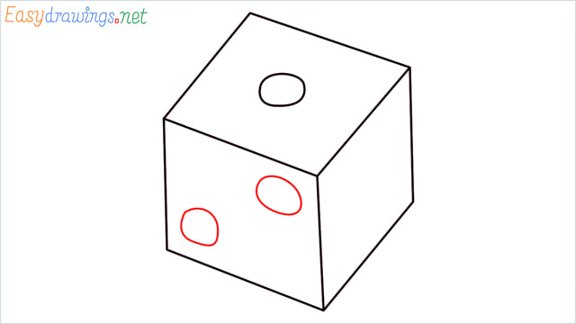How to draw a Dice step (5)