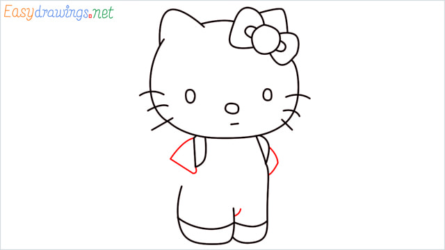 How to draw the Hello Kitty step (10)