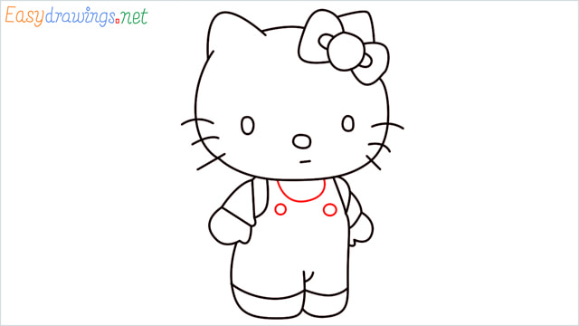 How to draw the Hello Kitty step (12)