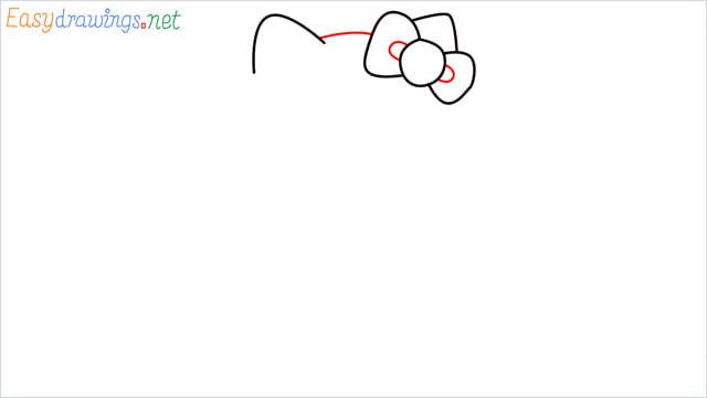 How to draw the Hello Kitty step (4)